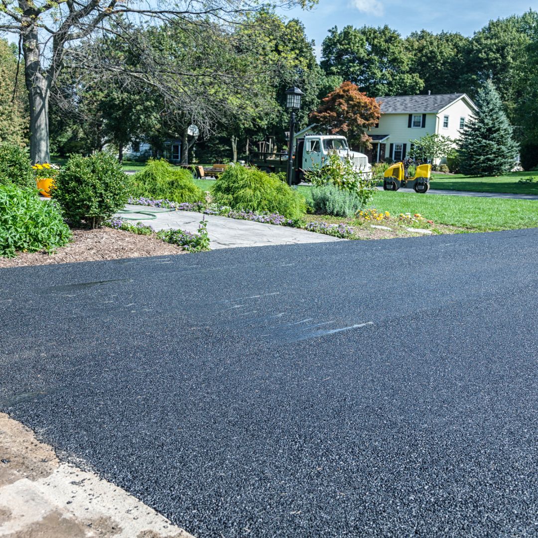 Asphalt street.