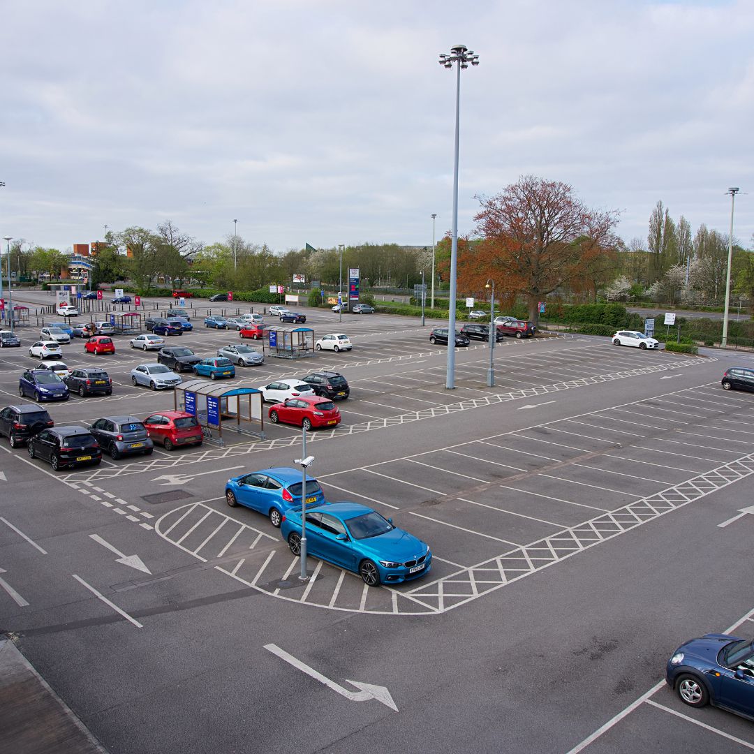 cars in a parking lot