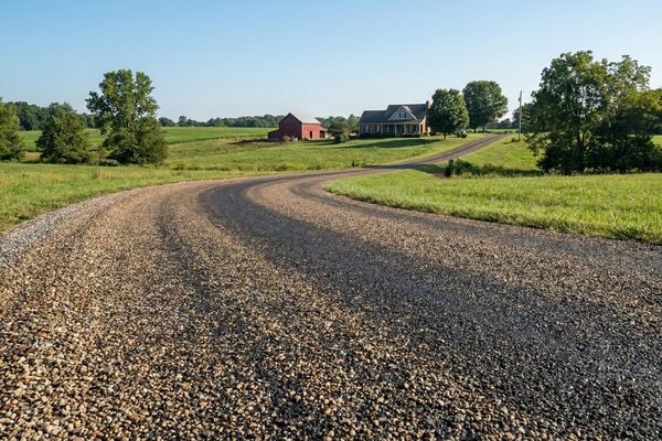 TAR & CHIP PAVED ROAD
